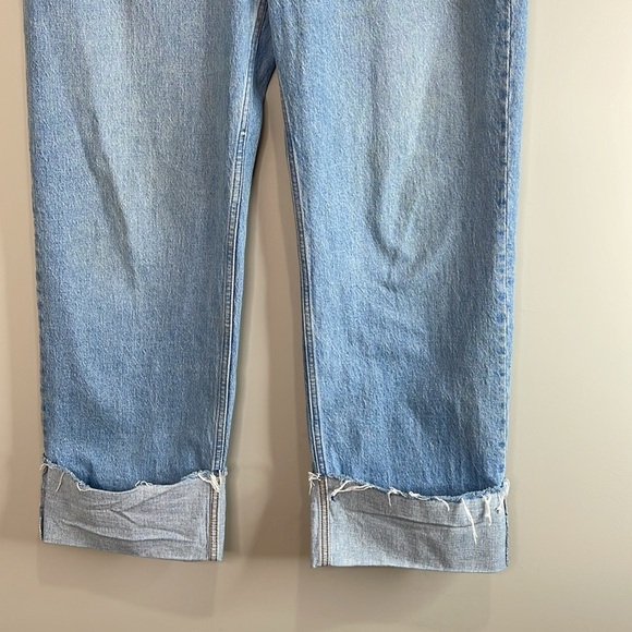 Abercrombie & Fitch Curve Love The 90s Relaxed Jean High Rise Light Wash 32 14R - Picture 4 of 11